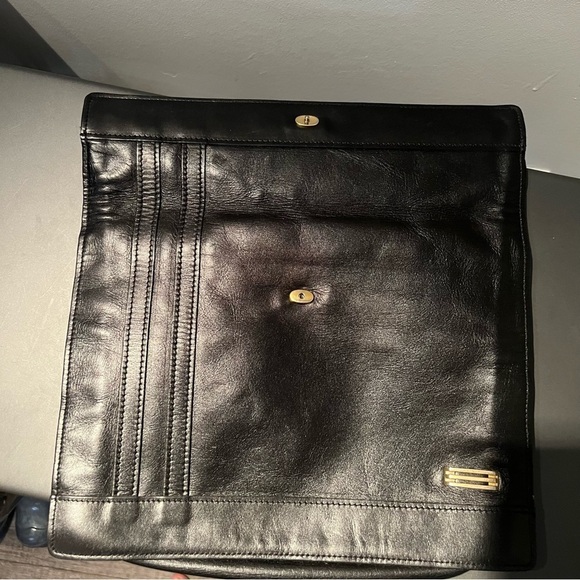 Beautiful Vintage clutch leather black - Picture 2 of 6